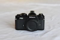 Nikon FE2 film camera, black body, "MINT"