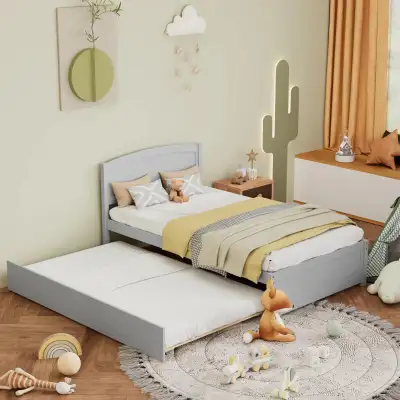 Trundle Bed Twin, Solid Wood Twin DaybedID# 26738, View more