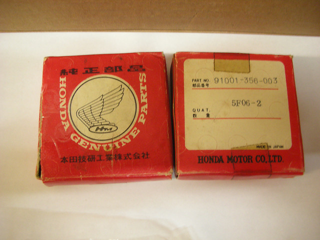 NOS OEM Honda XL 350 crank bearings 91101-356-003 in Other in Stratford - Image 4