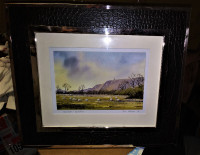 PRINT - Signed Print, Leather and Chrome Frame -PAUL HOLMES #6