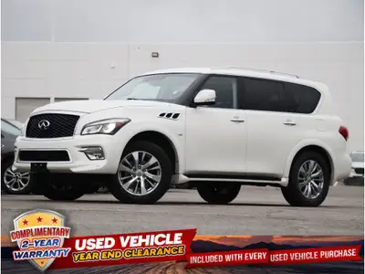 2017 INFINITI QX80 7-PSG - NO ACCIDENTS - BC VEHICLE - NAVIGATION - BACKUP CAMERA - HEATED AND VENTI...