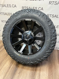 35x12.5x20 MT tires Fuel Rims Dodge Ram GM 2500 3500