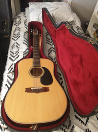 Guitar 12 String Acoustic with  Case  $350.00  Sounds Awes
