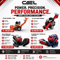 New CAEL Stump Grinders & Trenching Equipment Whitehorse Yukon Preview