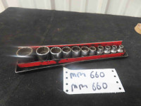 11 Snap On 3/8" Sockets - up to 9/16"