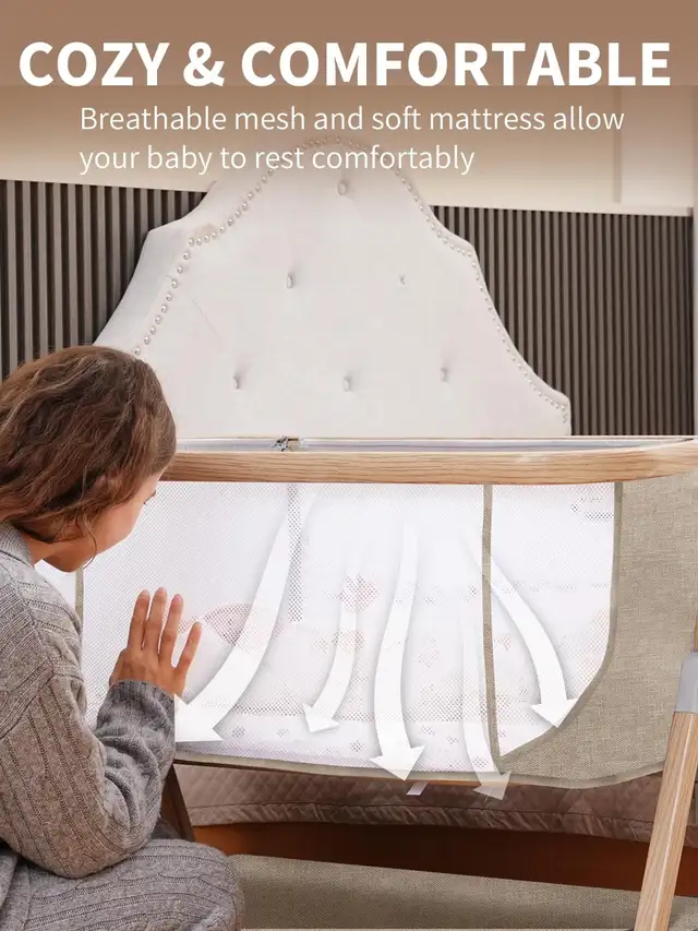 Baby Bassinet, Basinet Bedside ... ID# 40363006662384641123
