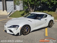 2020 TOYOTA GR SUPRA \ 14,800 KMS \ ABSOLUTE ZERO WHITE \ IGNITION RED LEATHER \ ECUTEK 420WHP & 519... (image 1)