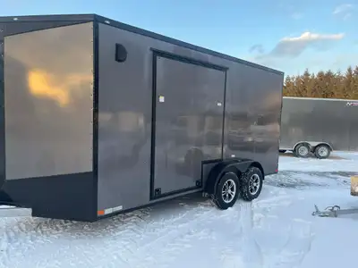sell cargo trailer enclosed trailer remorque trailer fermé no- galvanize + also some utility galvani...