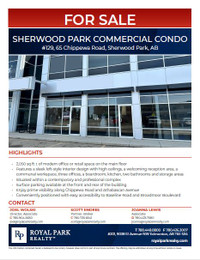 SHERWOOD PARK COMMERCIAL CONDO