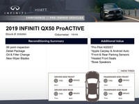 The 2019 INFINITI QX50 ProACTIVE is the high-level trim that delivers the most comprehensive array o... (image 1)