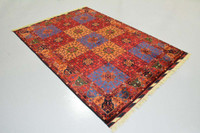 Persian Afghan Handmade Rug, Carpet Hooking | Free Shipping
