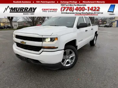Welcome to Murray Buick GMC - Penticton Take on the day with our 2018 Chevrolet Silverado 1500 Custo...