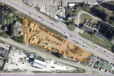 Future development potential here with expansion of Fraser Highway corridor. 1.36 acres zoned C3. Ov...