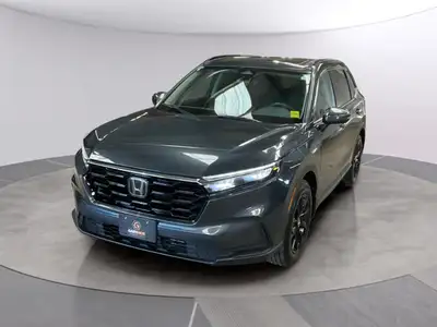 The 2023 Honda CR-V Sport in gray with an AWD drivetrain is all about smooth handling and stylish ca...