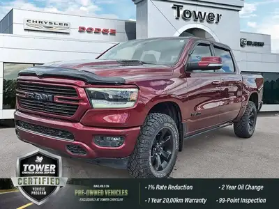 Look at this 2019 Ram 1500 Sport. Its Automatic transmission and 5.7L Hemi V8 Engine engine will kee...