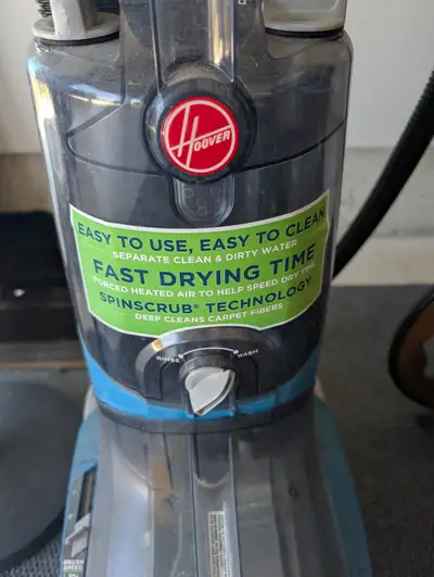 only used a few times Hoover carpet cleaner works great. 1 bottle of carpet detergent included. Used...