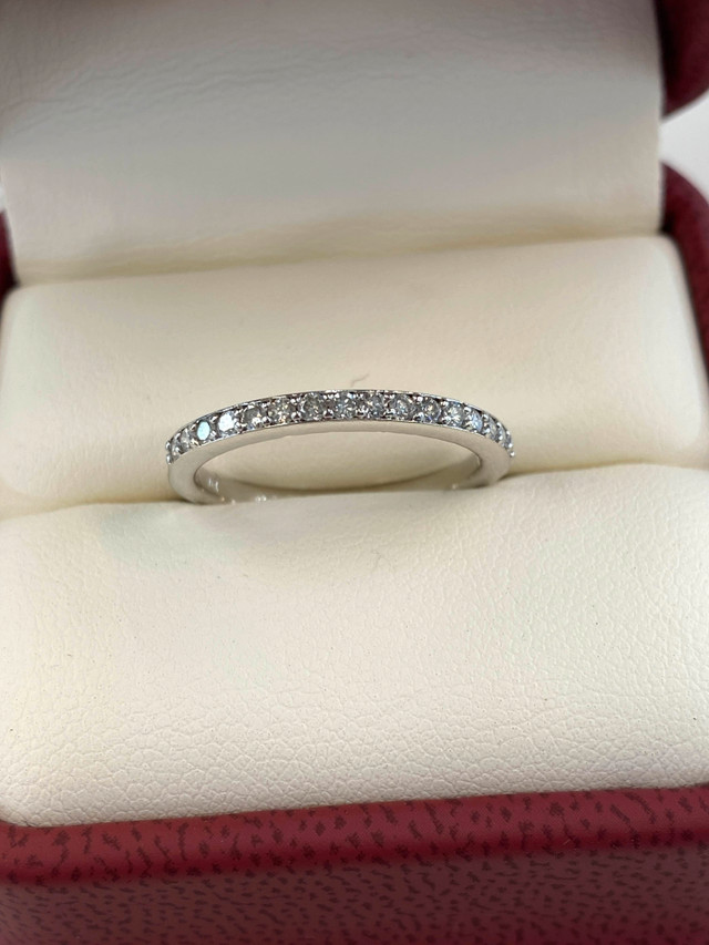 BEAUTIFUL! 14K White Gold Ruby & Diamond Engagement Ring Set in Jewellery & Watches in City of Toronto - Image 4