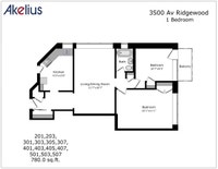 Akelius two bedroom apartment for rent. Located near Chem. de la Côte-des-Neiges in the Cote-des-Nei... (image 8)