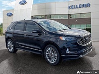 Experience effortless journeys in this sleek Black 2021 Ford Edge Titanium AWD. With just 40,149 kil... (image 6)