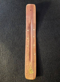 Brass Inlay Wood Boat Incense Holders