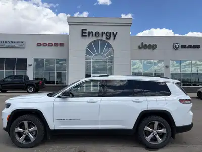 The 2021 Jeep Grand Cherokee L Limited brings three-row comfort, confident V6 power, and the refined...