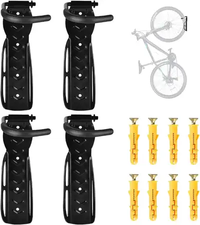 LOT DE CROCHETS DE FIXATION MURALE POUR VÉLOS, View more