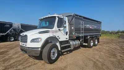 2027 Freightliner M2-106 · 20 ft Cancade grain body · Detroit DD8 350HP 1050 ft-lb · Allison Auto 6...