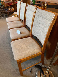 Gorgeous set of 6 Uldum Mobelfabrik teak chairs made in Denmark!