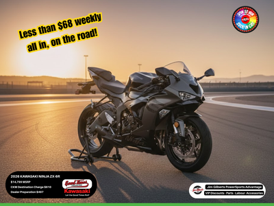 Less than $68 weekly all in, on the roadExperience Supersport Obsession at Jim Gilbert’s PowerSports...