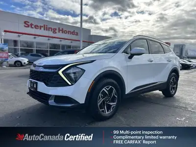 Awarded an IIHS Top Safety Pick, the 2023 Kia Sportage LX in striking Snow White Pearl ensures peace...