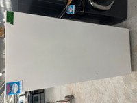 1116- Congélateur verticale Wood blanc white upright freezer 24"