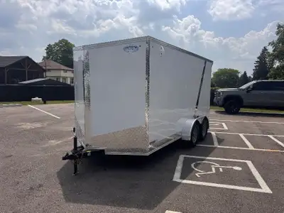 Grand River Trailer Sales Cargo trailer 7x14+Vee Contractor grade frame, 7 interior height ramp door...