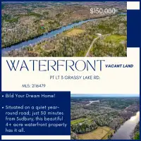 Build Your Dream Home! Vacant Waterfront Land