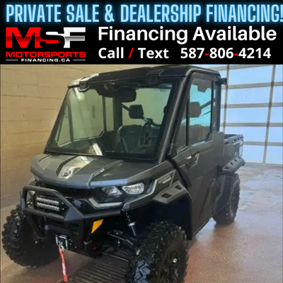 Welcome to Motorsports Financing - Kelowna! 2023 Can am Defender Engine: 550