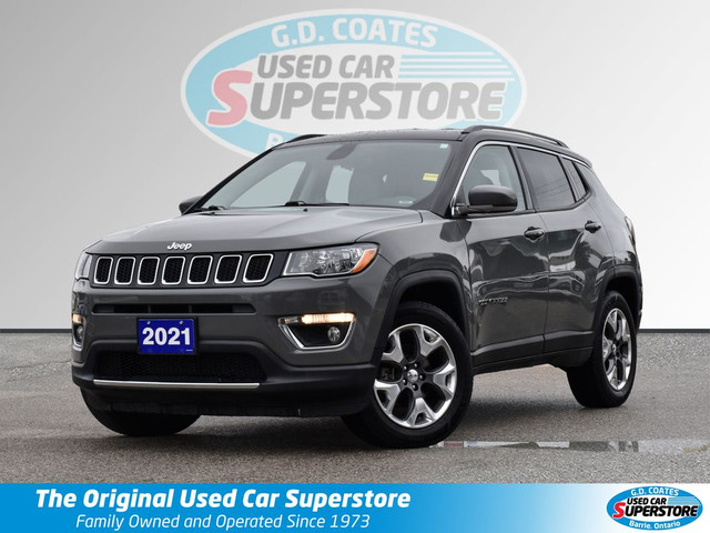 2021 Jeep Compass Limited 4x4 ~Bluetooth ~Backup Camera ~Leather in Cars & Trucks in Barrie