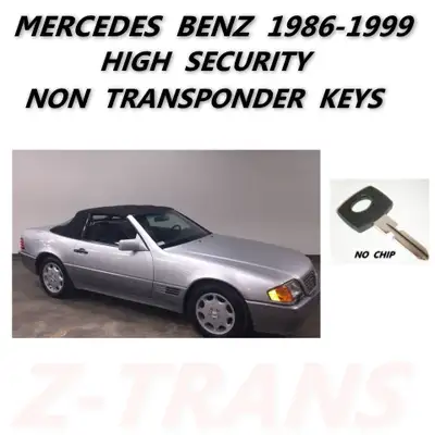 NEW uncut NON CHIP high security key for Mercedes Benz. ... (key cutting extra cost ) Please visit o...