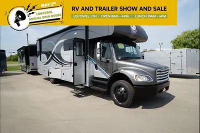 Welcome to Longhaul Trailer Sales Inc 2026 Super C Diesel motorhome on air ride Freightliner chassis...