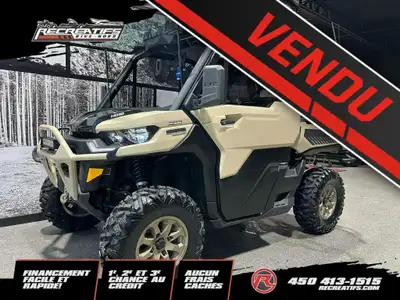 2025 Can-Am DEFENDER HD10 LIMITED CAB Can-Am DEFENDER HD10 LIMITED CAB CABINE CHAUFFÉE ET CLIMATISÉ!...