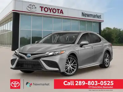 The 2021 Toyota Camry Hybrid SE in sleek Silver and equipped with an efficient FWD drive train is th...