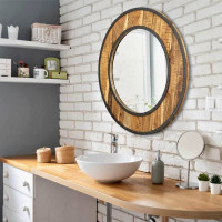 Bain Signature Lacey Decorative Wood Mirror