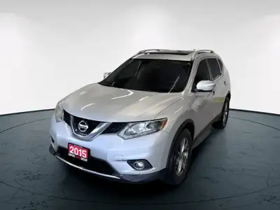 Meet the 2015 Nissan Rogue SL, a silver AWD SUV that perfectly combines robust handling with everyda...