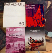 Revue Parachute Culture vivante, Septentrion Histoire Kamouraska