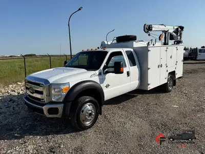 Countryside Fleet 2015 Ford F550 Extended Cab 4x4 Service Truck + 6.7L PowerStroke Diesel + 4x4 W/ A...
