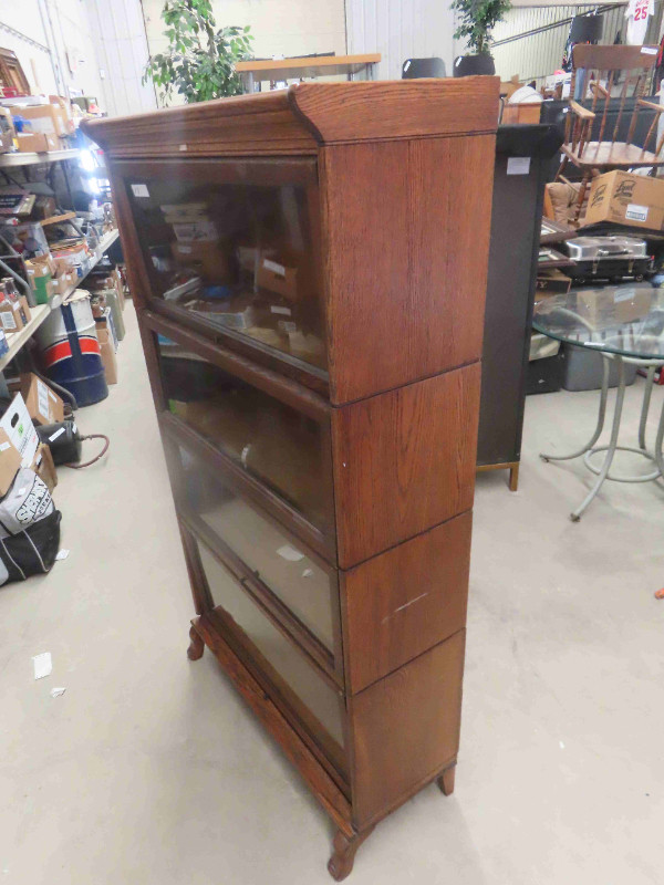 Oak Lawyers Stacking Bookcase plus Top + Bottom in Arts & Collectibles in Brandon - Image 2