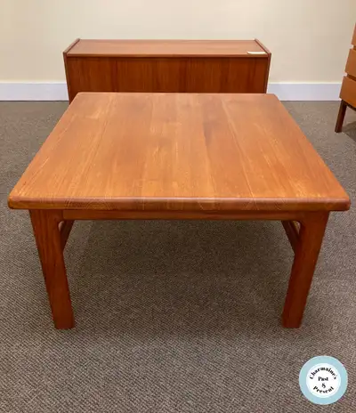 DANISH SOLID TEAK COFFEE TABLE BY NIELS BACH AT CHARMAINE'S, View more