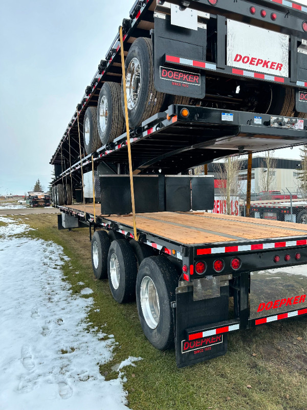 2024 Doepker Tri-Axle Flat Deck/Highboy For Sale/Rent in Heavy Equipment in Red Deer - Image 4