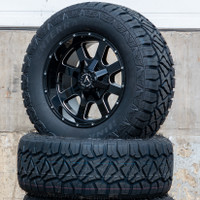 GLOSS BLACK MILLED 18" rims W/NEW 33 INCH TIRES! ONLY $1990!