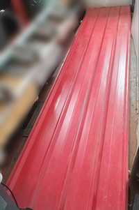 10Ft and 12Ft Red Roofing Metal available