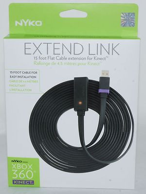 EXTEND   LINK  15 FT FLAT CABLE EXTENSION FOR KINECT XBOX in XBOX 360 in City of Toronto - Image 2