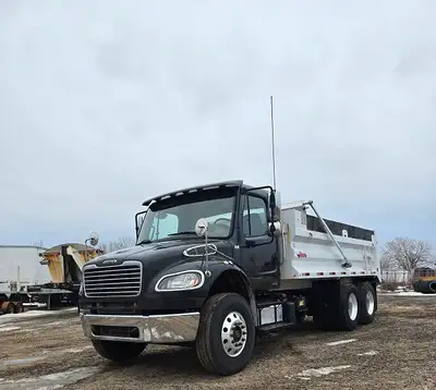 2012 Freightliner M2 Dump truck with new 16'Renn box. Cummins ISC diesel 300 hp engine, 12000 fronts...
